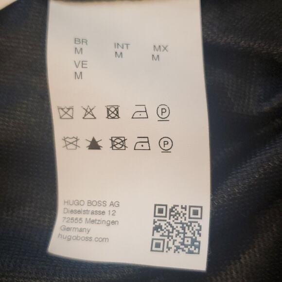 Hugo Boss Eleah top in black size medium M cap sleeve lace polyester blouse - Picture 3 of 6